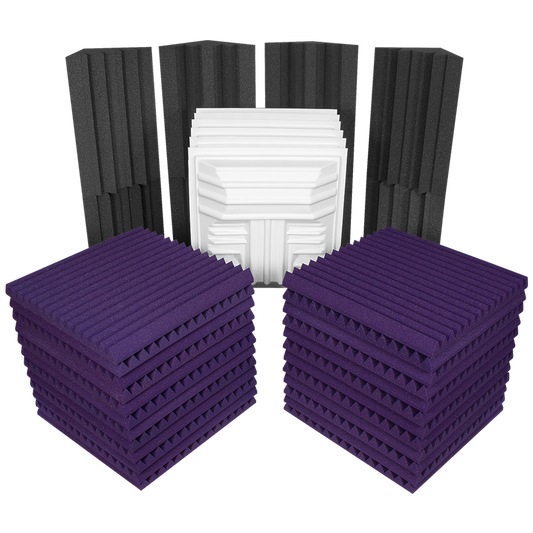 Auralex ROOMDLXPLUSPUR Deluxe Plus Roominator Kit (Purple) - 305broadcast