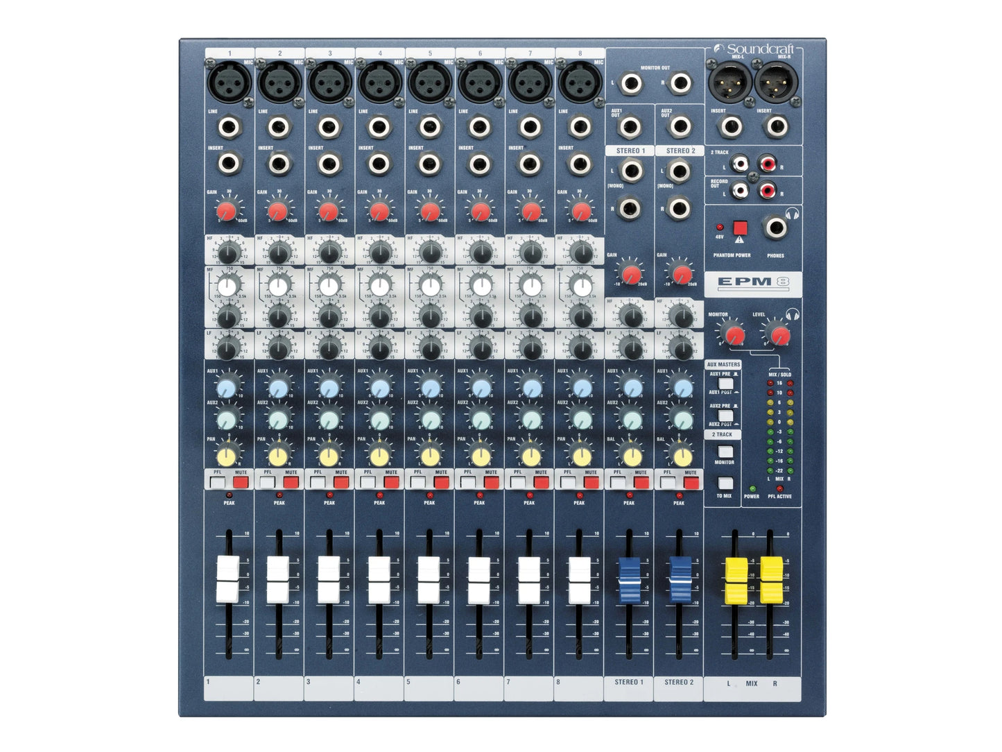 Soundcraft EPM8 High-Performance 8-channel Audio Mixer - 305broadcast