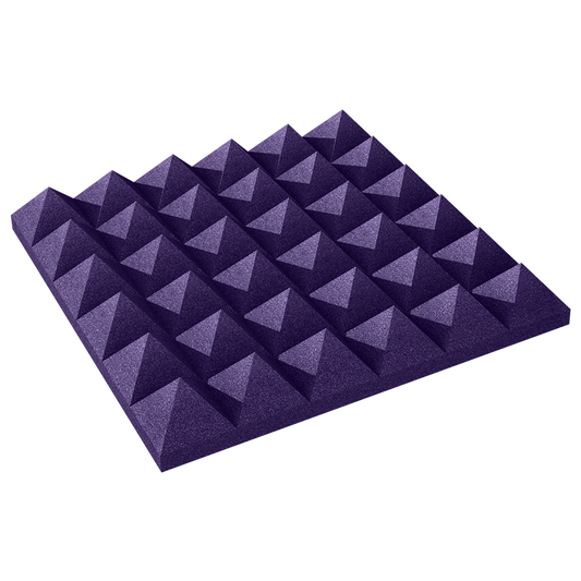 Auralex 2PYR24PUR 2" Studiofoam Pyramid24 Purple - 305broadcast