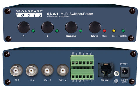Broadcast Tools SS 2.1 MLR/BNC – BNC Switcher/Router - 305broadcast
