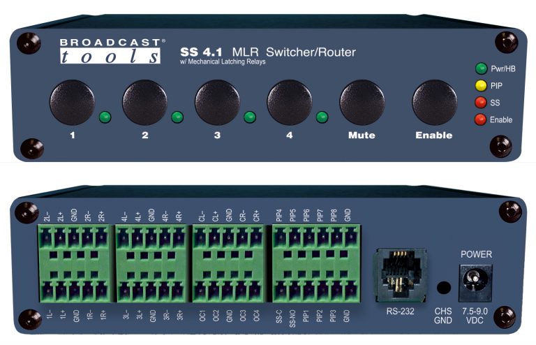 Broadcast Tools SS 4.1 MLR/Term – Terminal Block Switcher/Router - 305broadcast