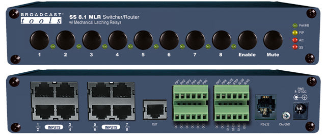 Broadcast Tools SS 8.1 MLR/RJ – RJ45 Switcher/Router - 305broadcast