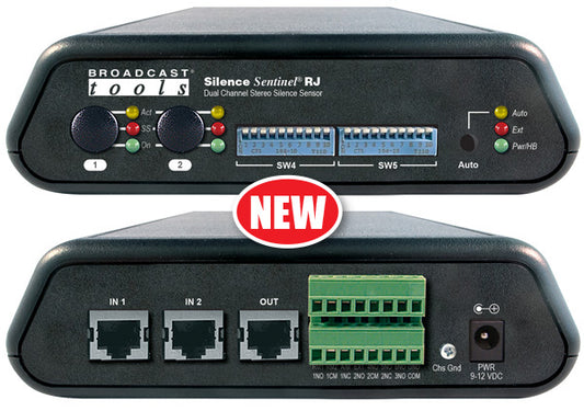 Broadcast Tools Silence Sentinel RJ – Analog Silence Detector - 305broadcast