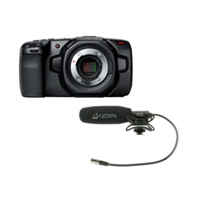 Blackmagic Design BMD-CINECAMPOCHDMFT4K-Azden-mickit Pocket Cinema Camera 4K & Azden Compact Cine Mic Bundle - 305broadcast