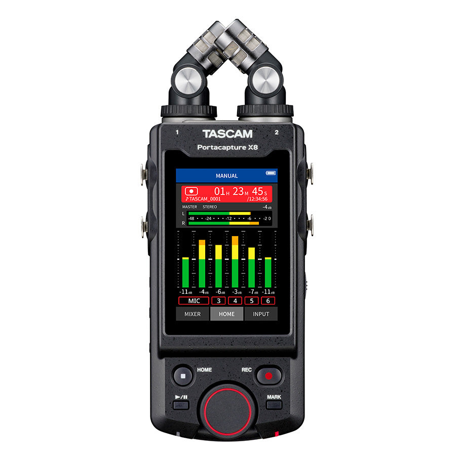 Tascam Portacapture X8 8-channel 32-bit float Portable Audio Field Recorder - 305broadcast