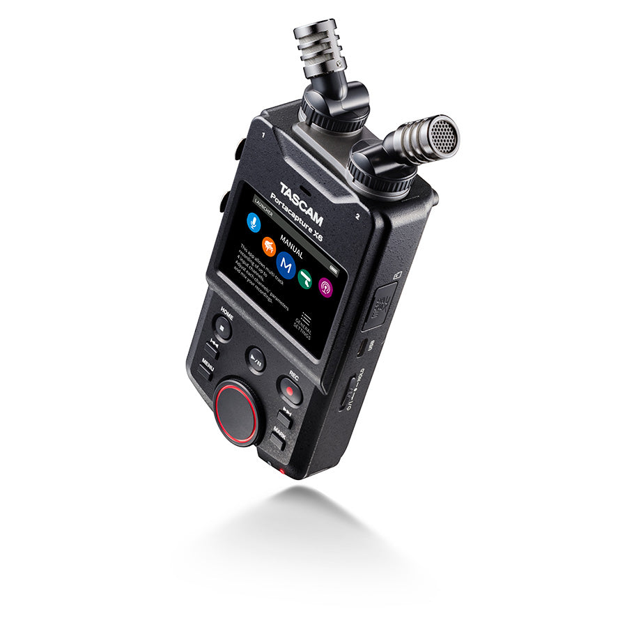 Tascam Portacapture X6 6-channel 32-bit float Portable Audio Field Recorder - 305broadcast