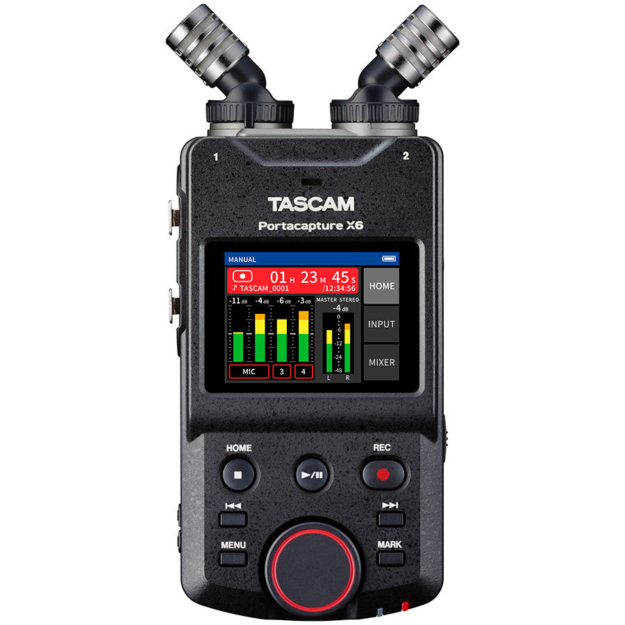 Tascam Portacapture X6 6-channel 32-bit float Portable Audio Field Recorder - 305broadcast