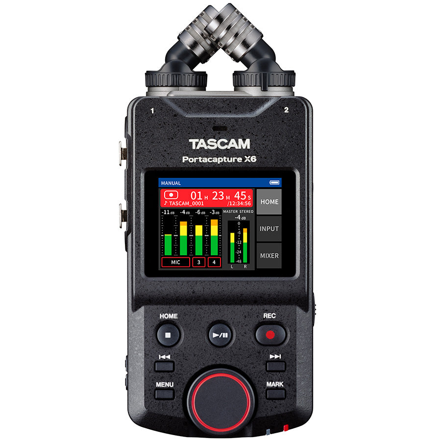 Tascam Portacapture X6 6-channel 32-bit float Portable Audio Field Recorder - 305broadcast
