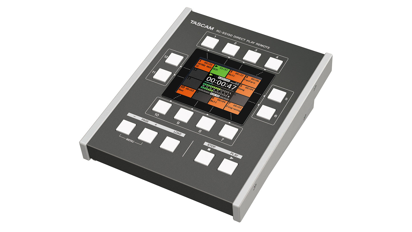 Tascam RC-SS150 Remote for SS-CDR250N & SS-R250N Recorders With Flash Play - 305broadcast