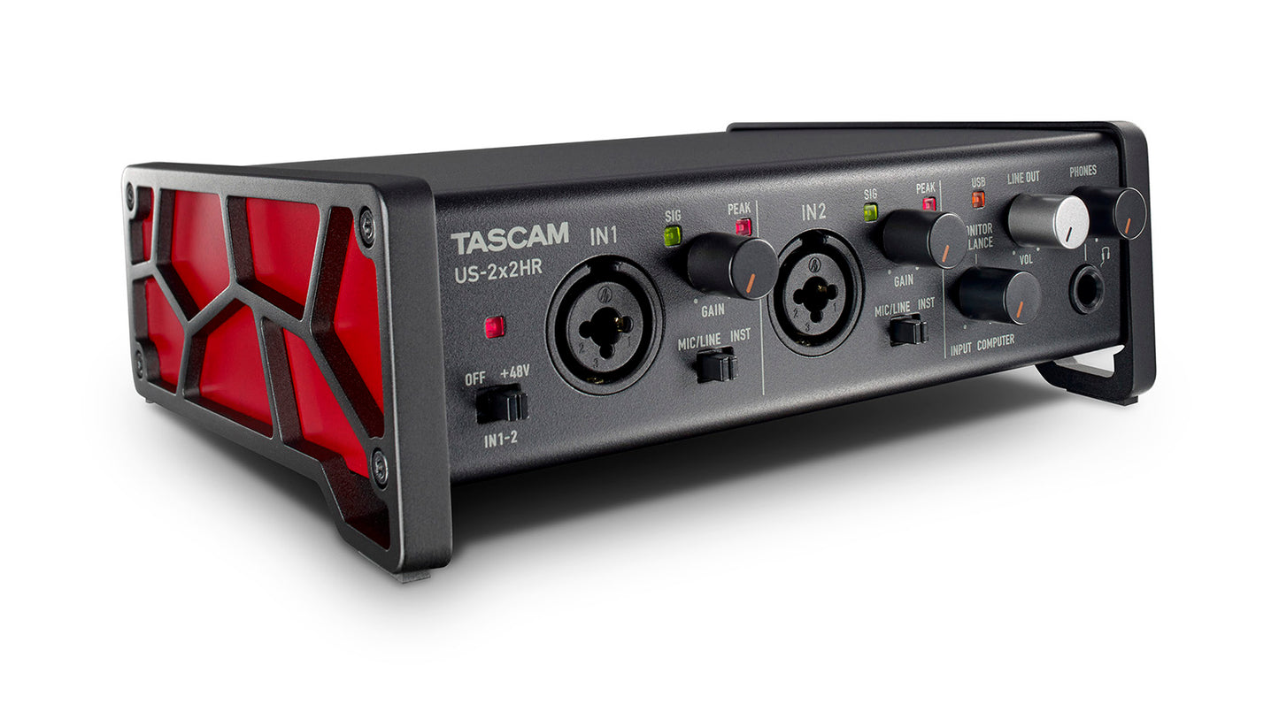 Tascam US-2x2HR - 2Mic, 2IN/2OUT High Resolution Versatile USB Audio Interface - 305broadcast