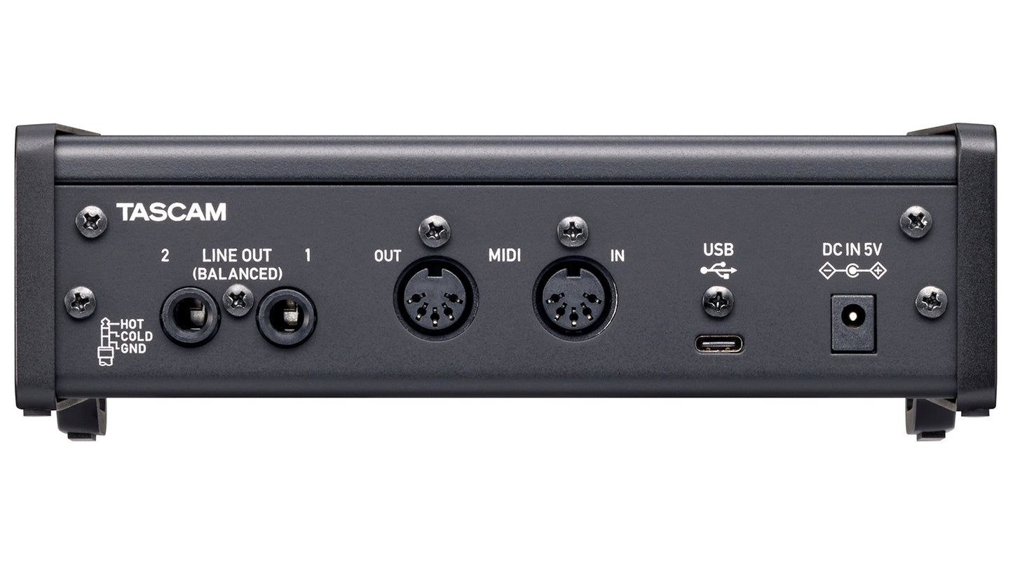 Tascam US-2x2HR - 2Mic, 2IN/2OUT High Resolution Versatile USB Audio Interface - 305broadcast