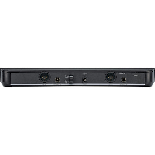 Shure BLX1288/CVL Dual Channel Combo Wireless System with PG58 Handheld and CVL Lavalier Microphones, H10 - 305broadcast