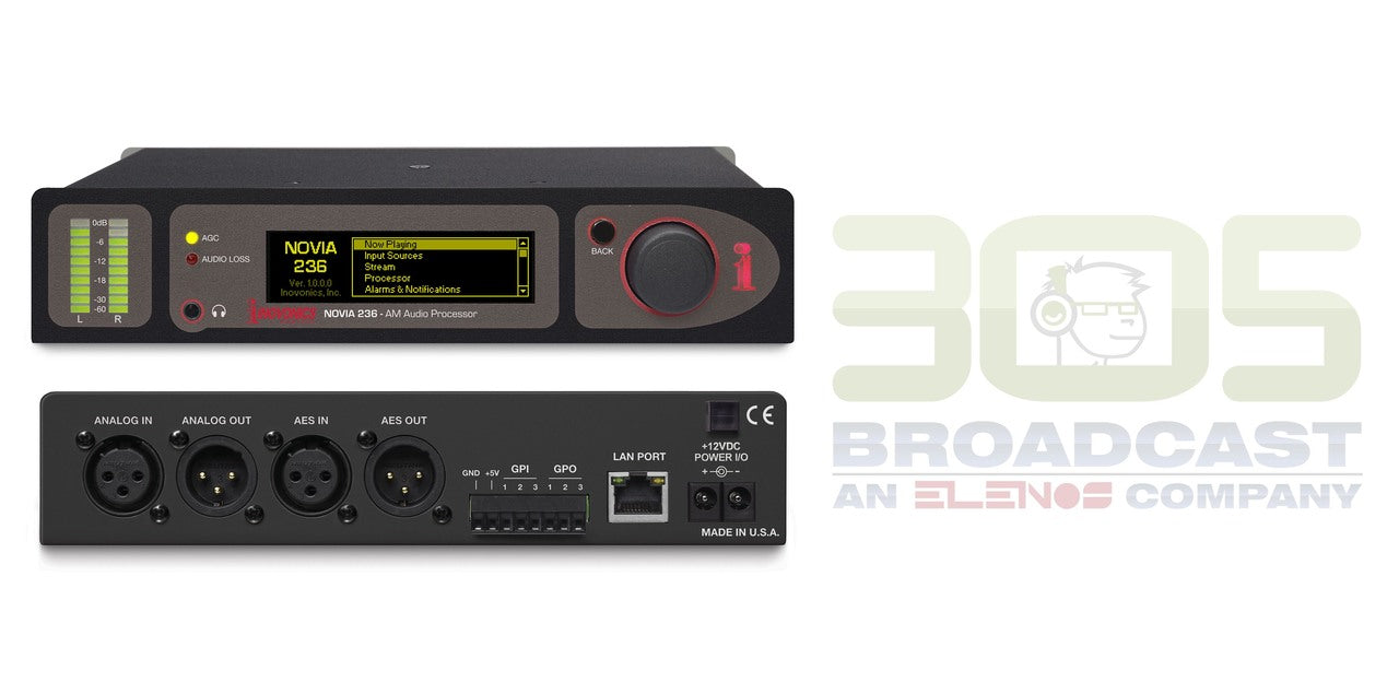 Inovonics 236 - NOVIA AM Audio Processor - 305broadcast