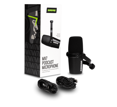 SHURE MV7 Podcast and Radio dynamic Microphone - 305broadcast