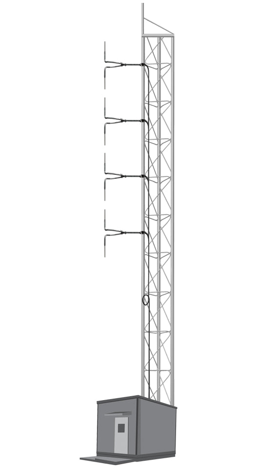 4 Bays Circular Polarization Tuned Antenna System 800 W - AKG8 - 305broadcast