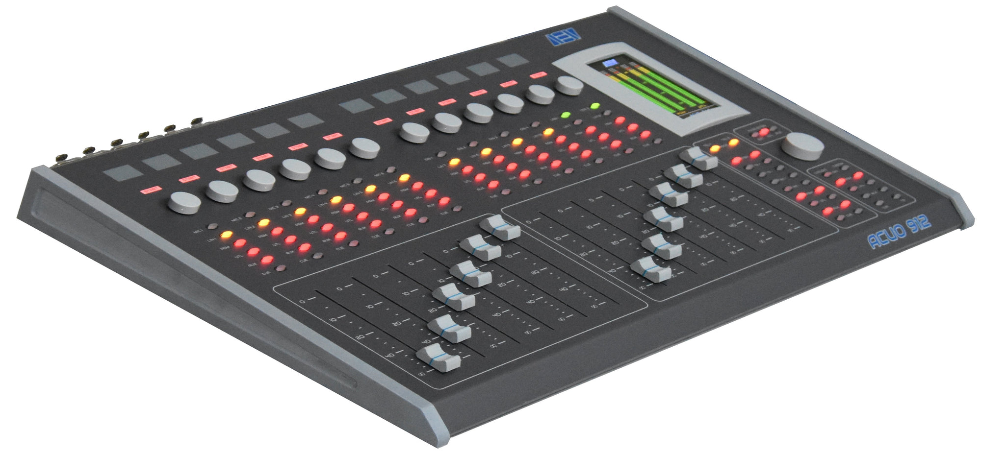 ACUO912 - 12 Channels Broadcast Consoles 6 Mics + 2 tel Hybrids