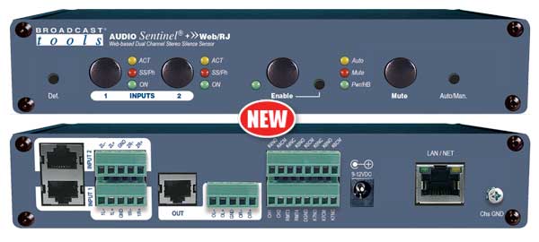 Broadcast Tools Audio Sentinel® +»Web/RJ – Web-based Analog Silence Detector - 305broadcast