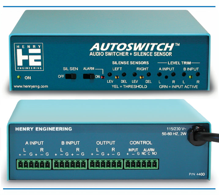 Henry Engineering AUTOSWITCH - AUDIO SWITCHER & SILENCE SENSOR - 305broadcast