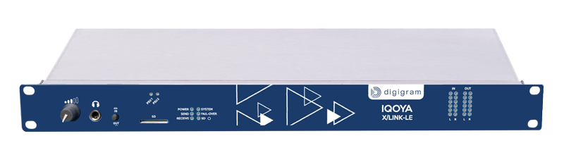 Digigram IQOYA X/LINK-LE 1U Stereo IP Audio Codec sin LCD - 305broadcast