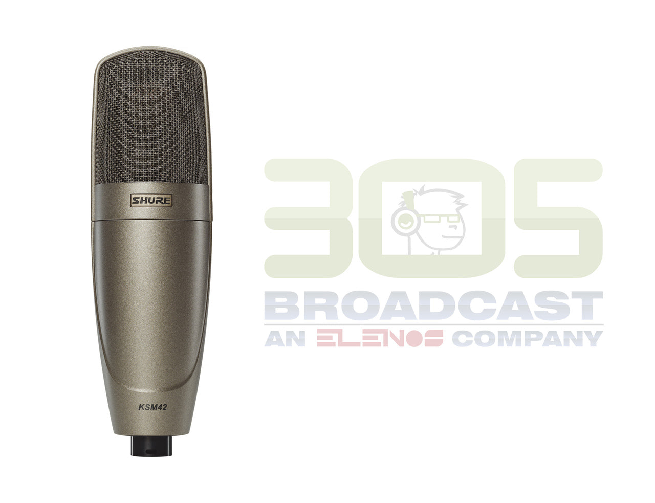 Shure KSM42/SG Large Dual-Diaphragm Side-Address Condenser Vocal Microphone - 305broadcast