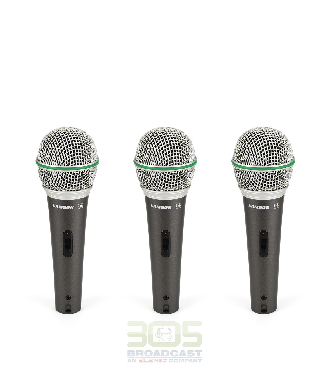 Samson Q6 Dynamic Microphone (3-Pack)
