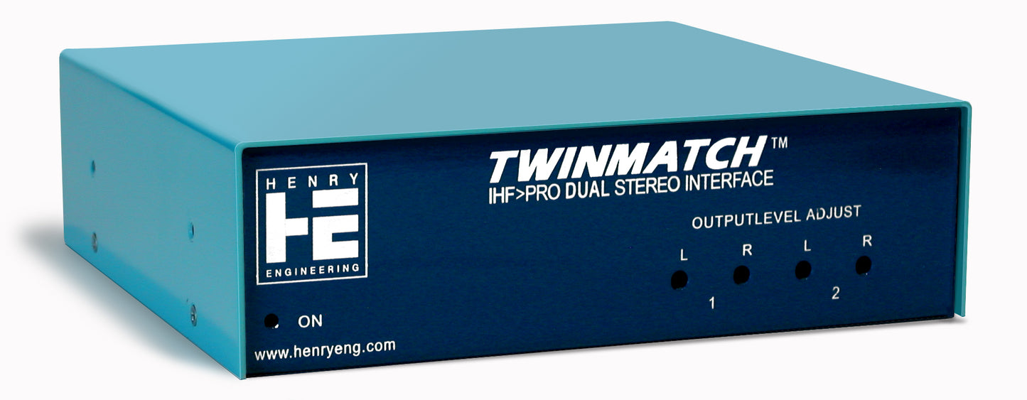 Henry Engineering TWINMATCH™- DUAL STEREO LEVEL & IMPEDANCE INTERFACE - 305broadcast