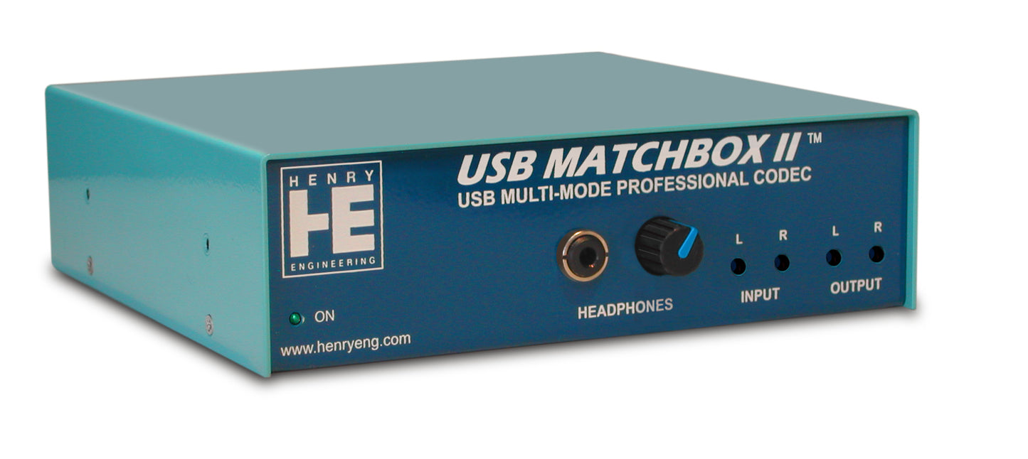 Henry Engineering USB MATCHBOX II™ - USB<>XLR MULTI-MODE STEREO CODEC - 305broadcast