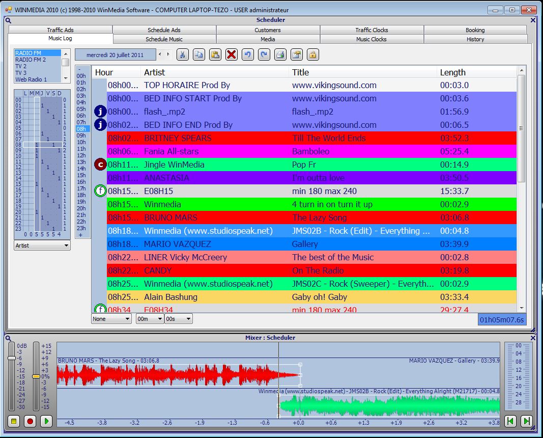 WinMedia Music Scheduling - 305broadcast