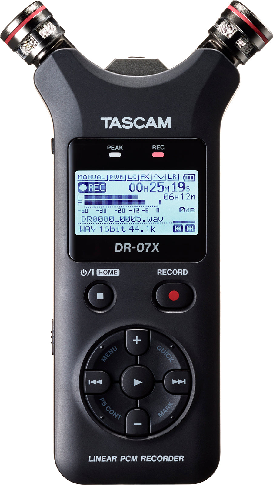 Tascam DR-07X - Stereo Handheld Digital Audio Recorder/USB Interface - 305broadcast