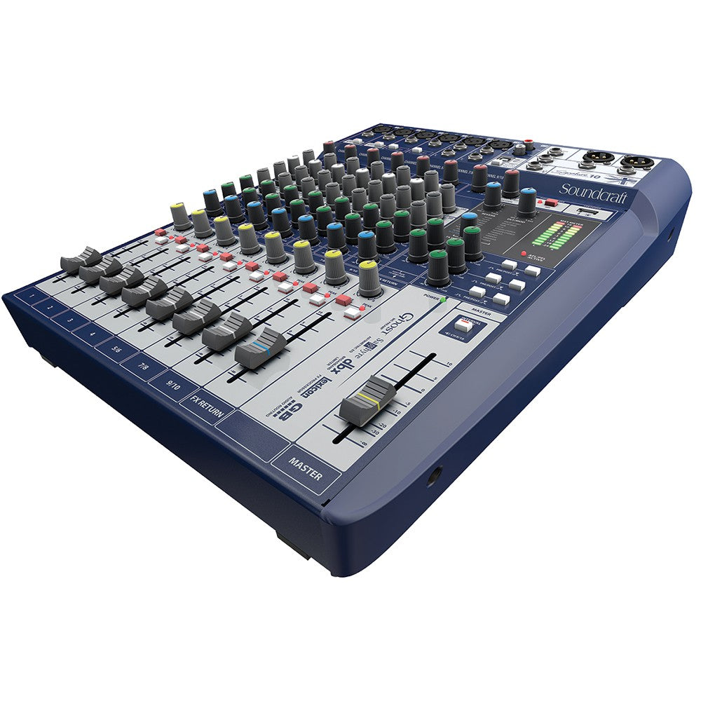 Soundcraft Signature 10 Analog 10-Channel Mixer with Onboard Lexicon Effects - 305broadcast
