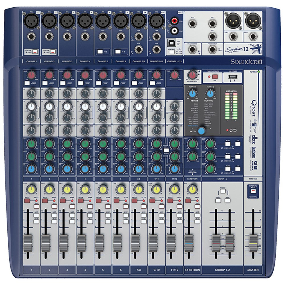 Soundcraft Signature 12 Analog 12-Channel Mixer with Onboard Lexicon Effects - 305broadcast