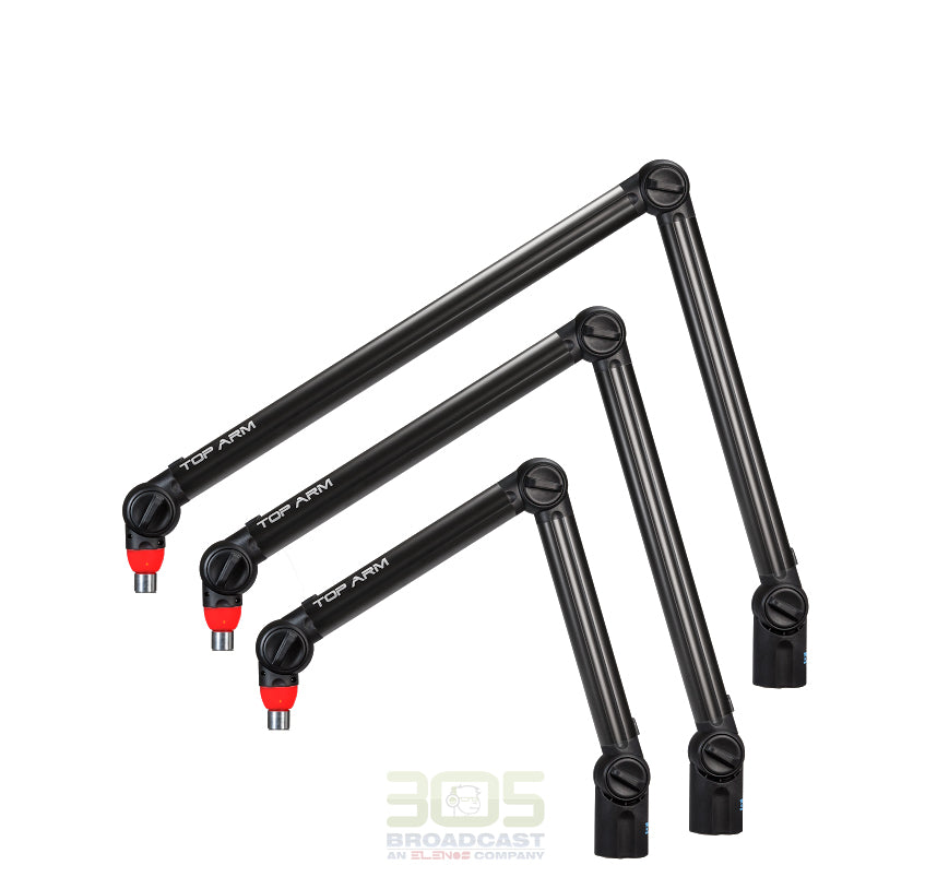 Microphone Arm with On Air Light - Color Black - Ideal for Broadcasters and Pod-casters - 305broadcast