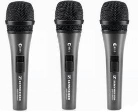 Sennheiser E3-PACK e835-S | 507359 | PRO Handheld microphone set with (3) e 835-S (cardioid, dynamic) - 305broadcast