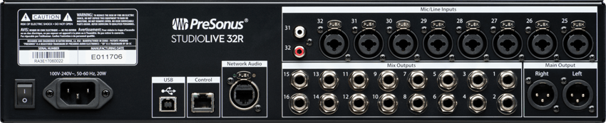 PreSonus StudioLive® Series III 32R Digital Rack Mixer