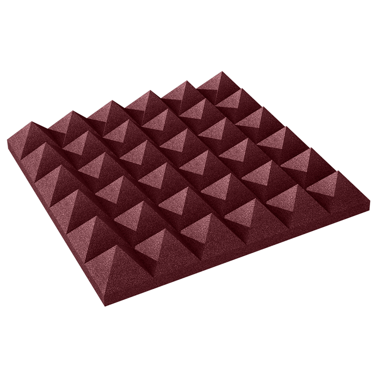 Auralex 2PYR22BUR_HP 2" Studiofoam Pyramid (Burgundy)