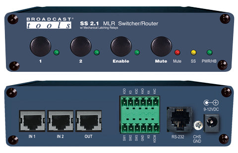 Broadcast Tools SS 2.1 MLR/RJ – RJ45 Switcher/Router