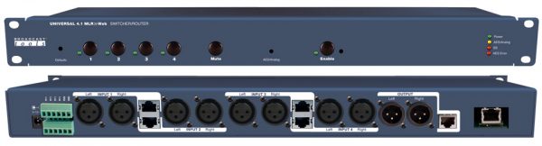 Broadcast Tools Universal 4.1 MLR»Web – Web-based RJ45/XLR Switcher w/ Silence/AES Loss Detector