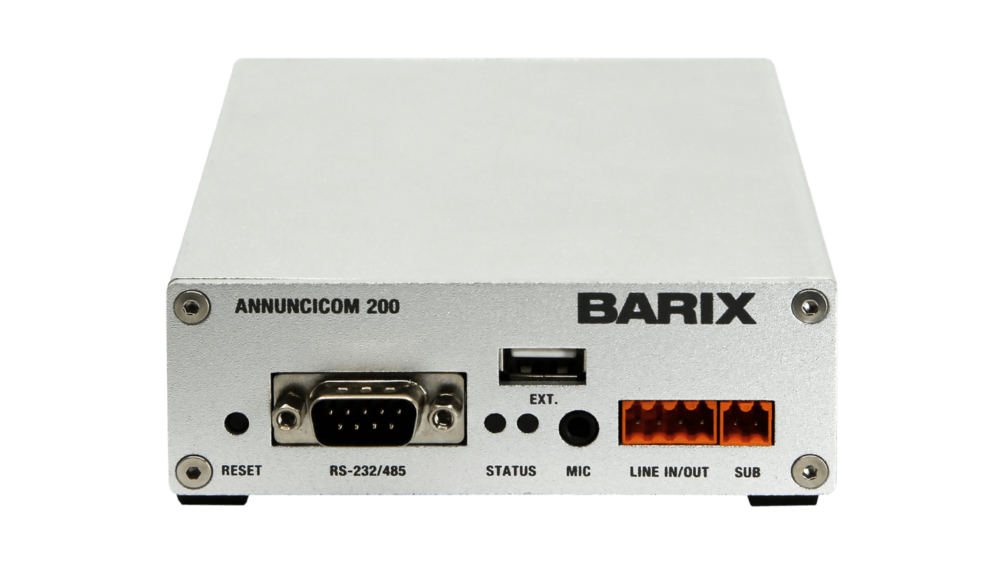 Barix 2008.9090  Annuncicom 200 - 305broadcast
