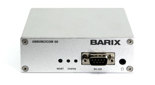 Barix  2012.9120 Annuncicom 60 - 305broadcast