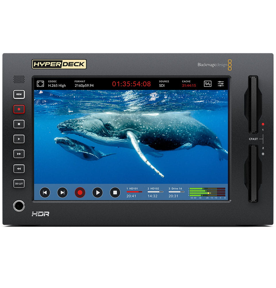 Blackmagic Design BMD-HYPERD/RSTEX4KHDR HyperDeck Extreme 4K HDR - 305broadcast
