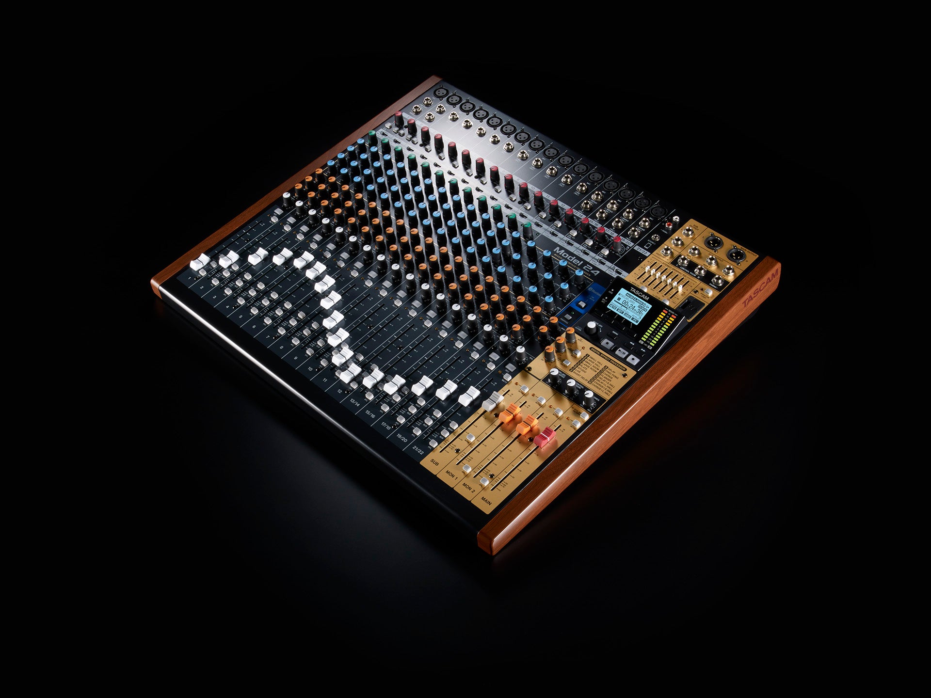 Tascam Model 2400 24-Track Flagship Analog Recording Console & Live Mixer with Audio Interface