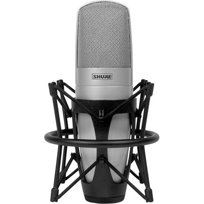 Shure KSM32/SL Embossed Single-Diaphragm Cardioid Condenser Studio Microphone, Champagne - 305broadcast