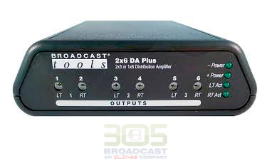 Broadcast Tools 2x6 DA Plus distribution amplifier - 305broadcast