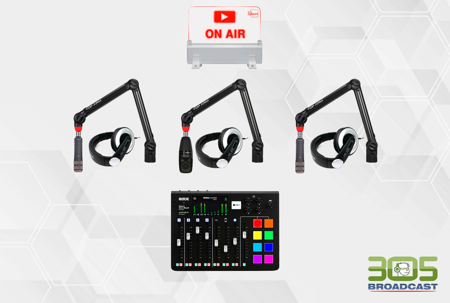 305 Podcaster Kit Gold - 305broadcast