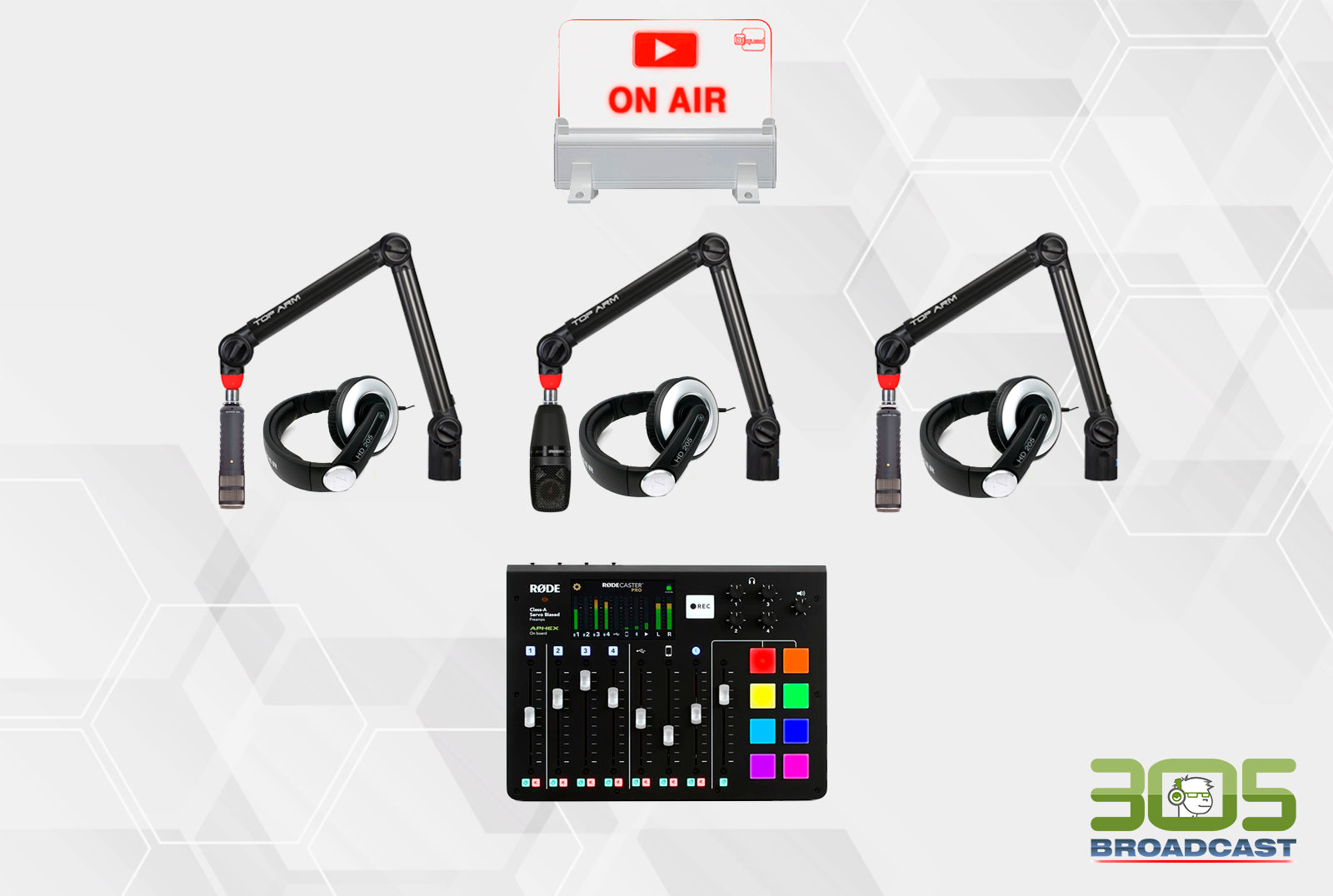 305 Podcaster Kit Gold - 305broadcast
