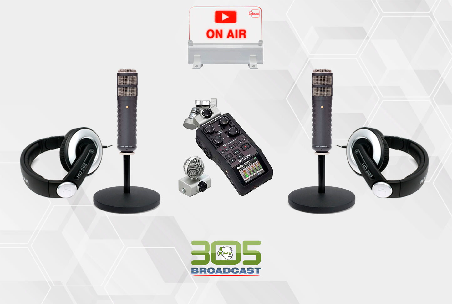 305 Podcaster Kit Silver - 305broadcast