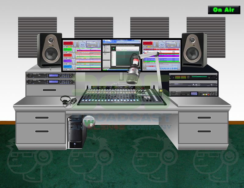 Complete On Air Broadcast control room Studio Combo Kit - 305 On Air Studio Premium IP - 305broadcast