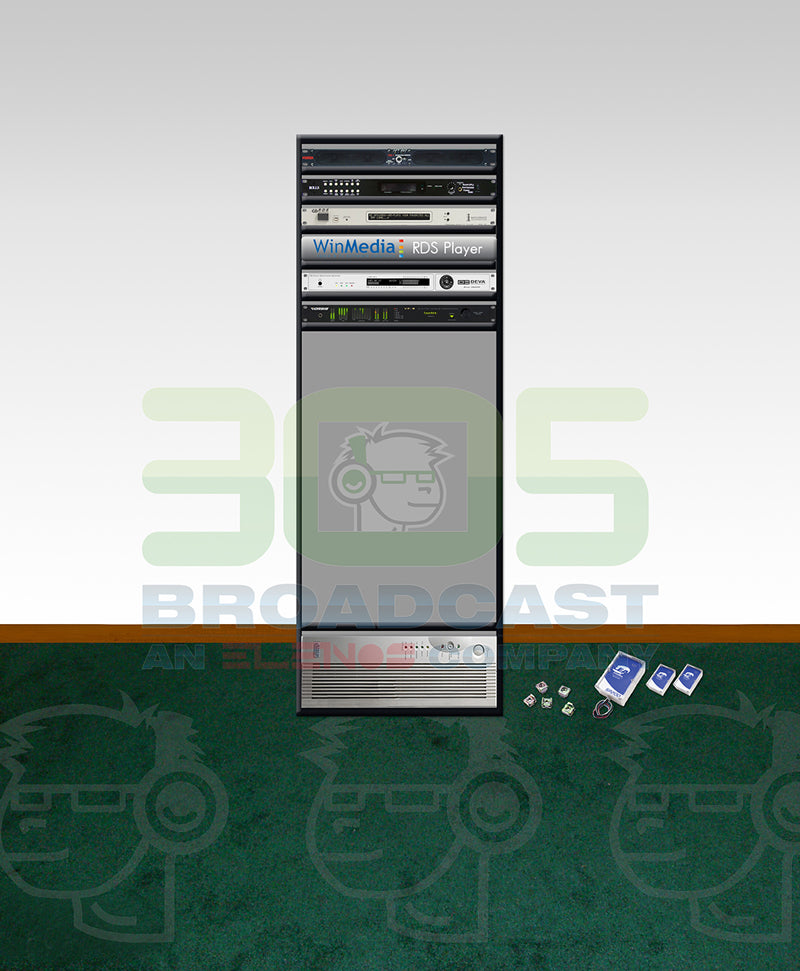 Complete setup for a Radio Broadcast engineering Rack Room - 305 rack ...