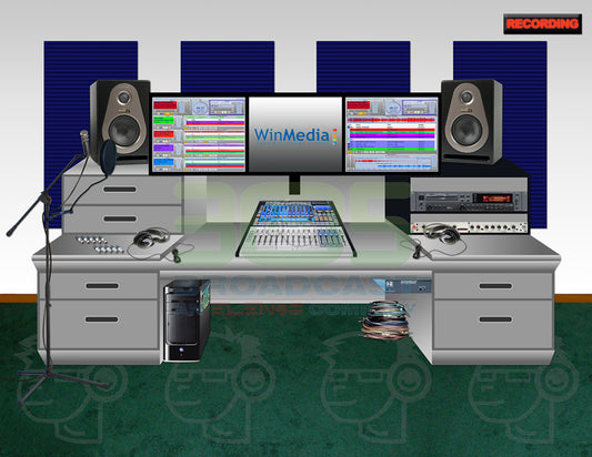 Complete Recording Studio for FM Station combo Kit - 305 Recording Studio Medium - 305broadcast