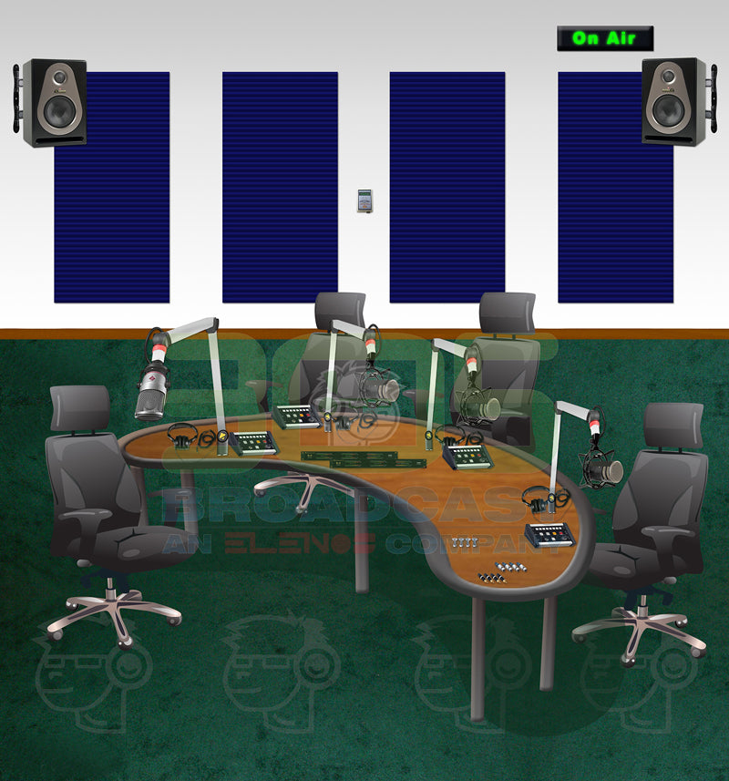 Complete TALK SHOW ROOM Combo Kit - 305 Talk Show Room Premium - 305broadcast